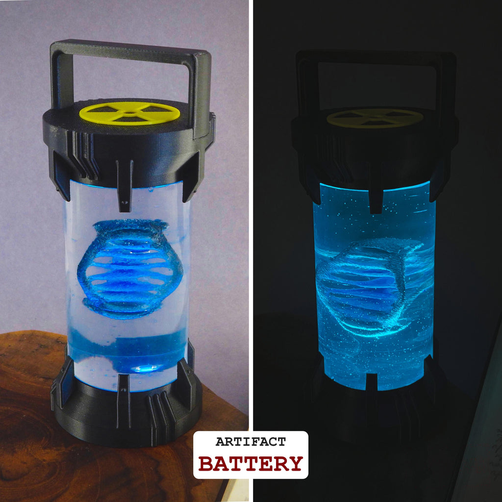 Artifact Container Lamp – STALKER Inspired LED Light - Cosplay, Gamers, Changeable Colors, Resin Artifact, USB, Swapable, Chernobyl