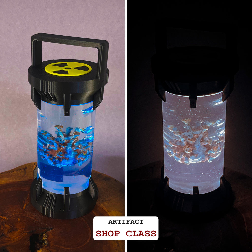 Artifact Container Lamp – STALKER Inspired LED Light - Cosplay, Gamers, Changeable Colors, Resin Artifact, USB, Swapable, Chernobyl