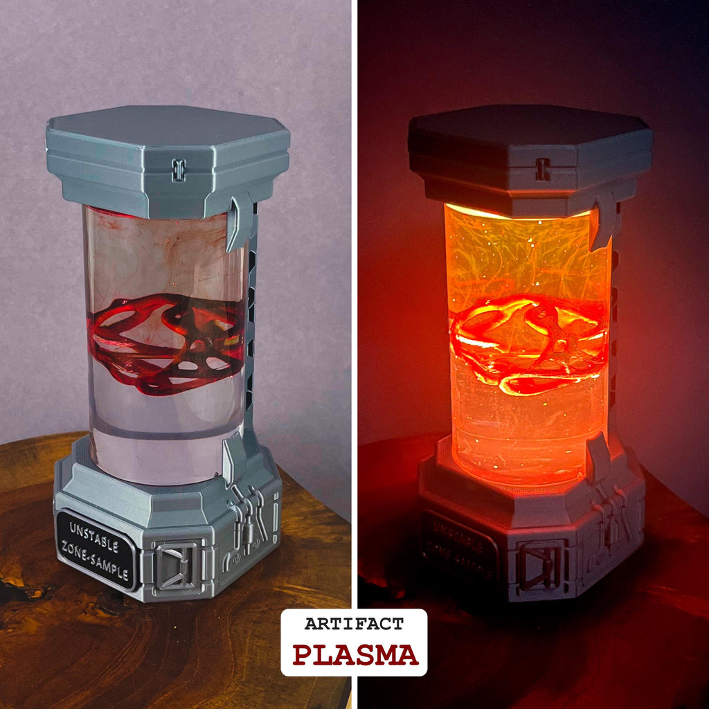 Artifact Container Lamp V2 – STALKER Inspired LED Light - Cosplay, Gamers, Changeable Colors, Resin Artifact, USB, Swapable, Chernobyl