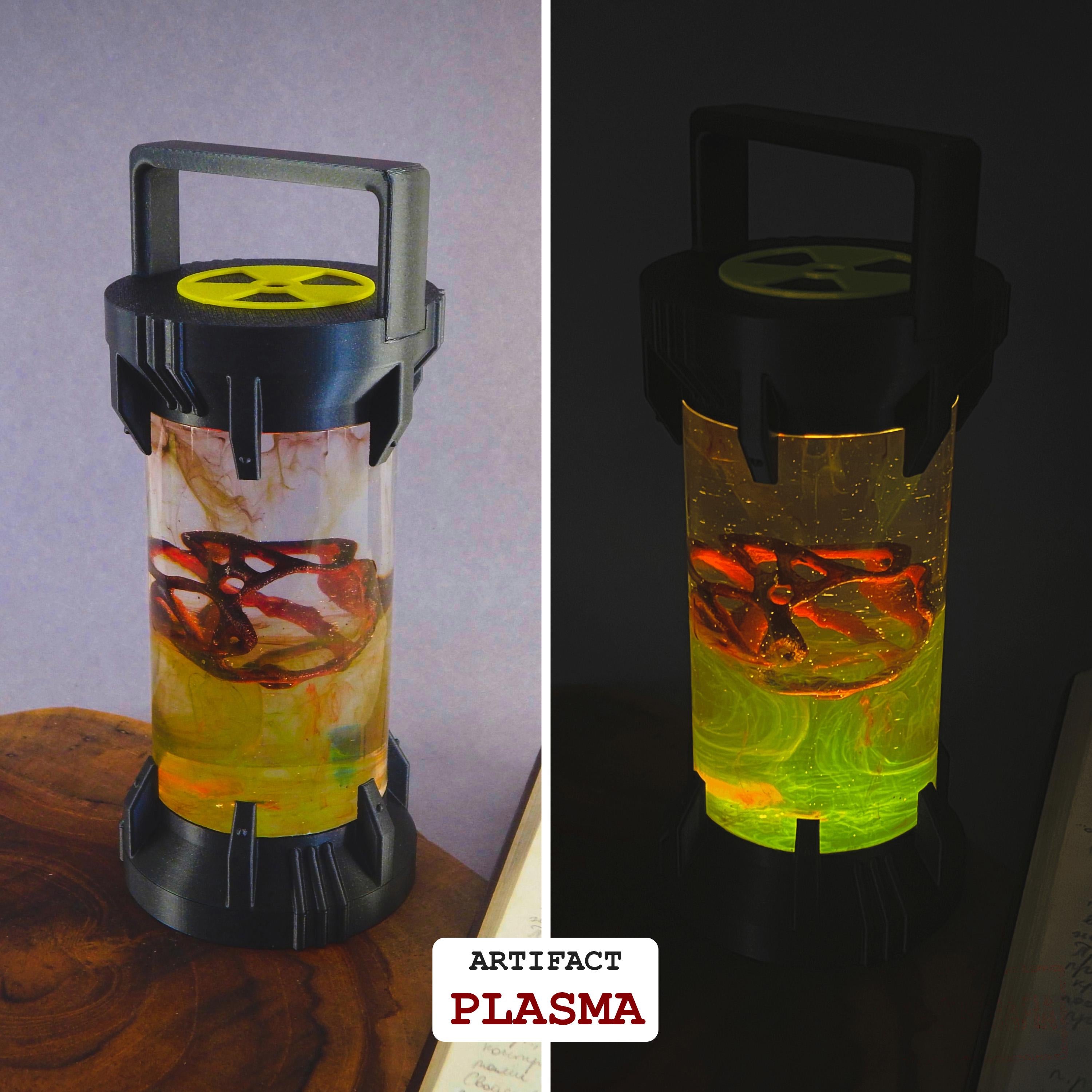 Artifact Container Lamp – STALKER Inspired LED Light - Cosplay, Gamers, Changeable Colors, Resin Artifact, USB, Swapable, Chernobyl