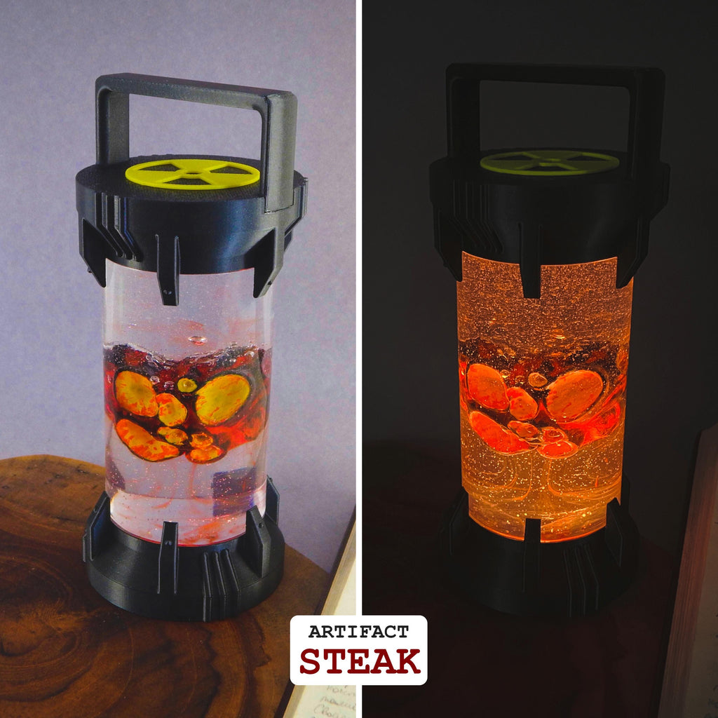 Artifact Container Lamp – STALKER Inspired LED Light - Cosplay, Gamers, Changeable Colors, Resin Artifact, USB, Swapable, Chernobyl