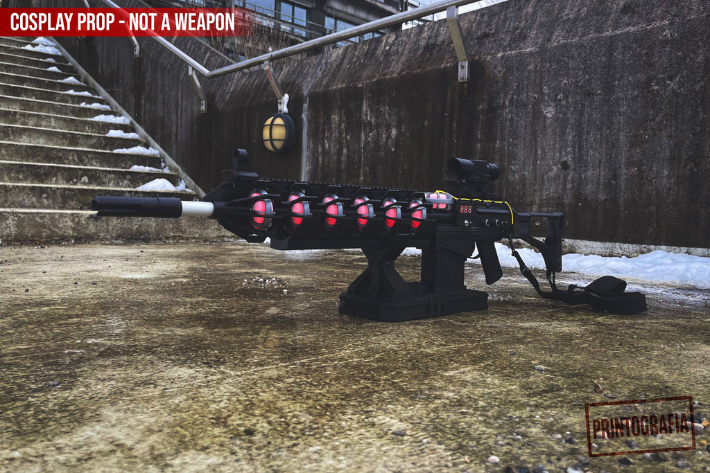 Gauss Rifle Cosplay Prop – STALKER inspired Fully Functional LED Version - Cosplay, Gamers, Changeable Colors, USB, Chernobyl, Ukraine