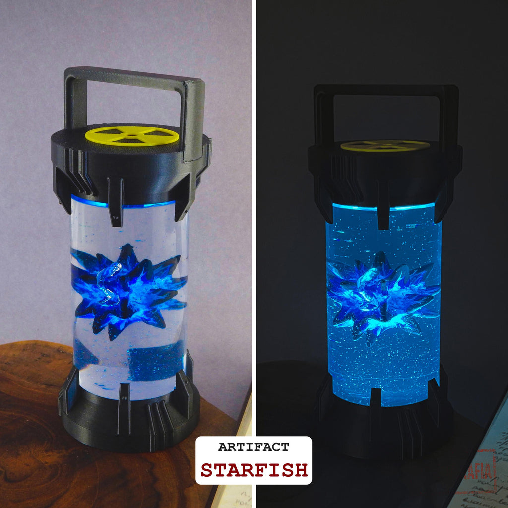 Artifact Container Lamp – STALKER Inspired LED Light - Cosplay, Gamers, Changeable Colors, Resin Artifact, USB, Swapable, Chernobyl