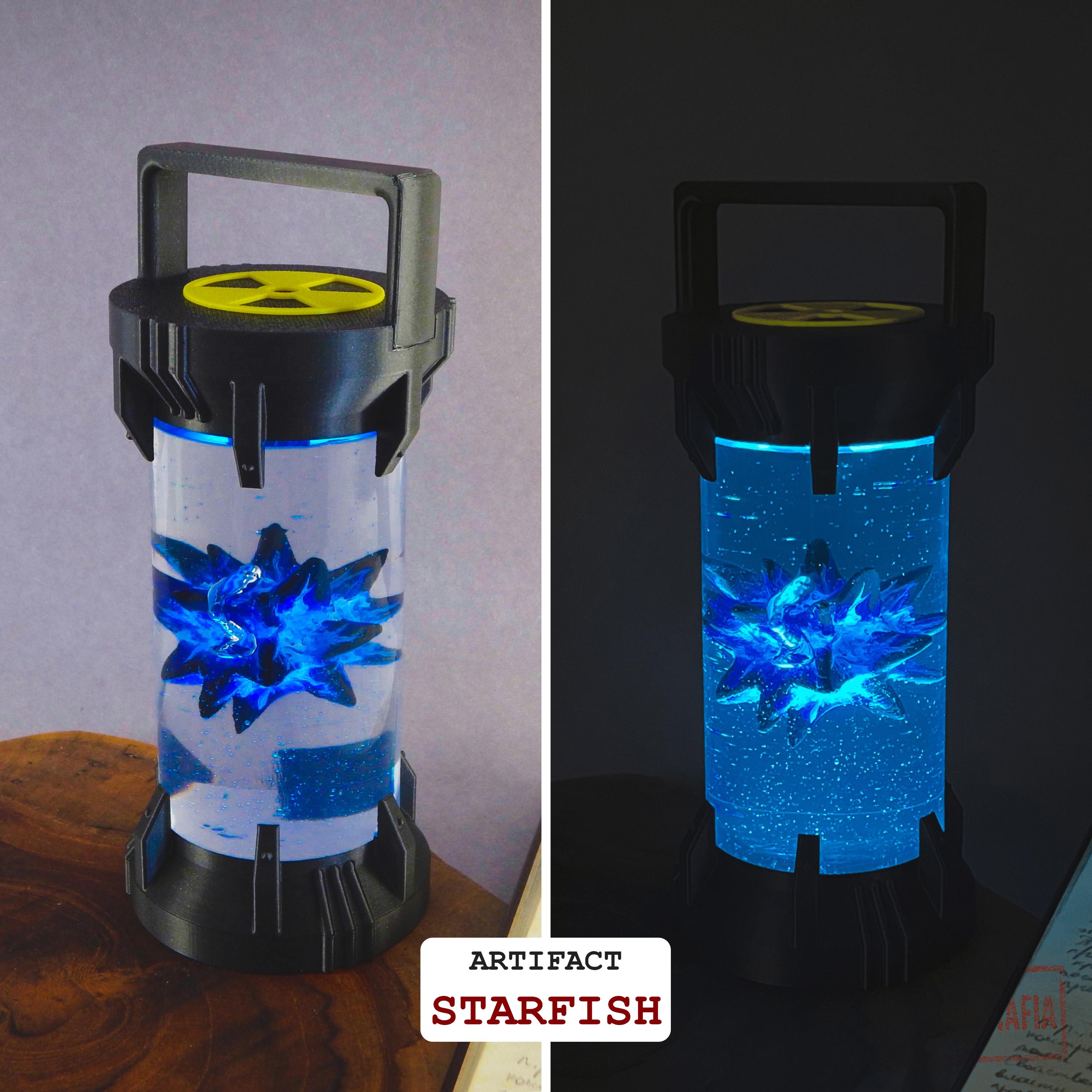 Artifact Container Lamp – STALKER Inspired LED Light - Cosplay, Gamers, Changeable Colors, Resin Artifact, USB, Swapable, Chernobyl
