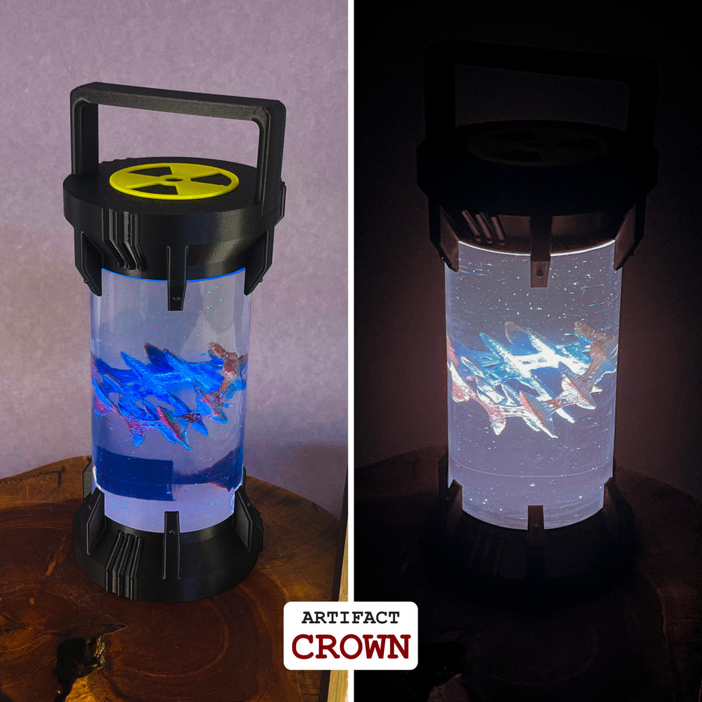 Artifact Container Lamp – STALKER Inspired LED Light - Cosplay, Gamers, Changeable Colors, Resin Artifact, USB, Swapable, Chernobyl