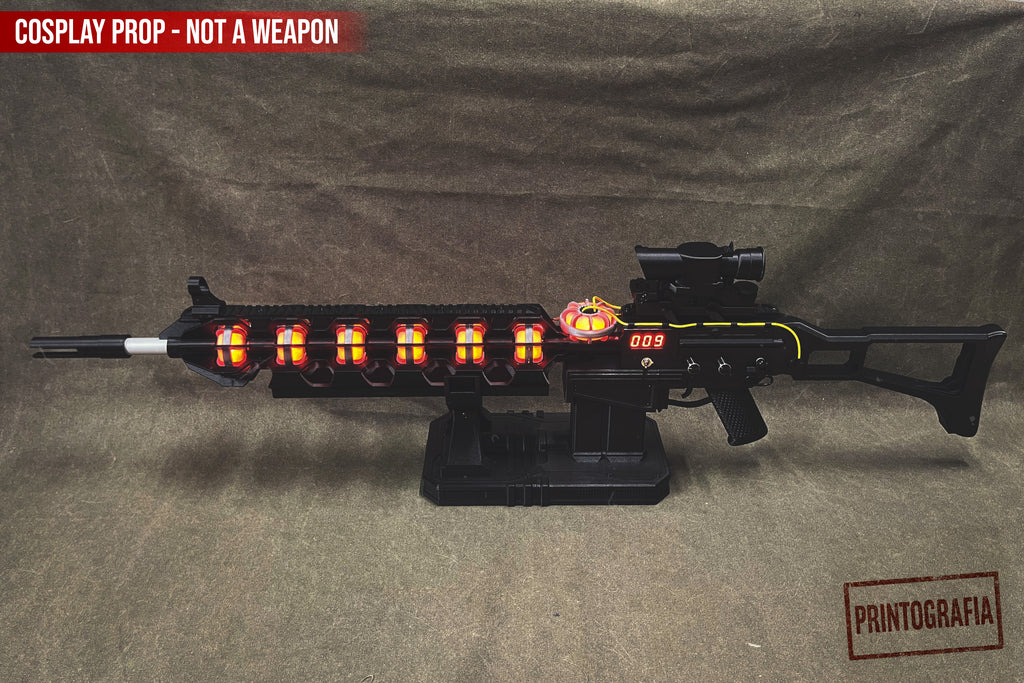 Gauss Rifle Cosplay Prop – STALKER inspired Fully Functional LED Version - Cosplay, Gamers, Changeable Colors, USB, Chernobyl, Ukraine