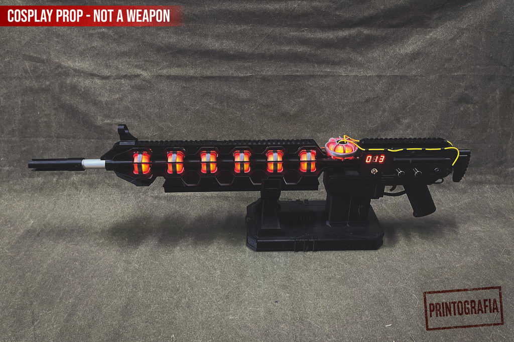 Gauss Rifle Cosplay Prop – STALKER inspired Fully Functional LED Version - Cosplay, Gamers, Changeable Colors, USB, Chernobyl, Ukraine