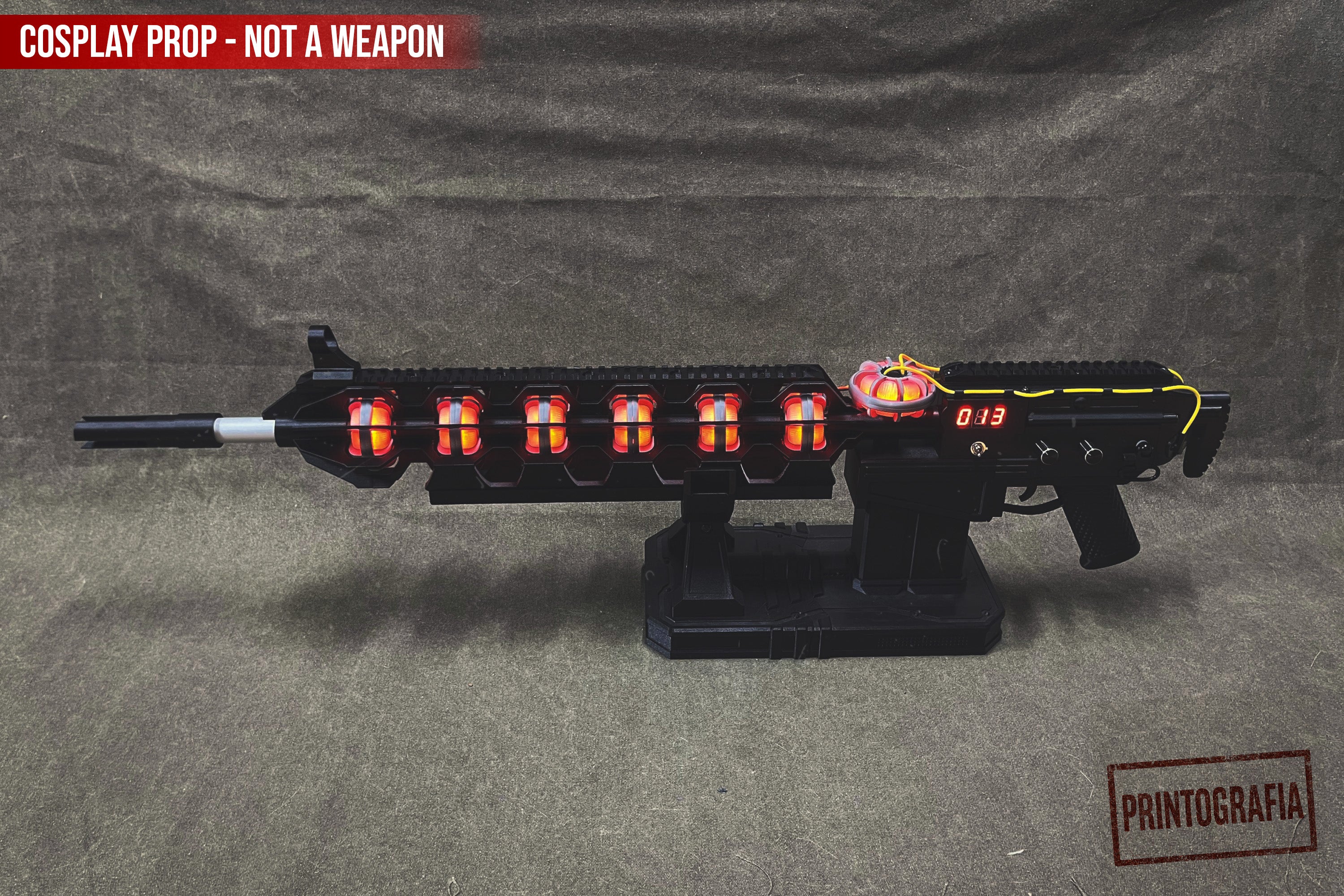 Gauss Rifle Cosplay Prop – STALKER inspired Fully Functional LED Version - Cosplay, Gamers, Changeable Colors, USB, Chernobyl, Ukraine