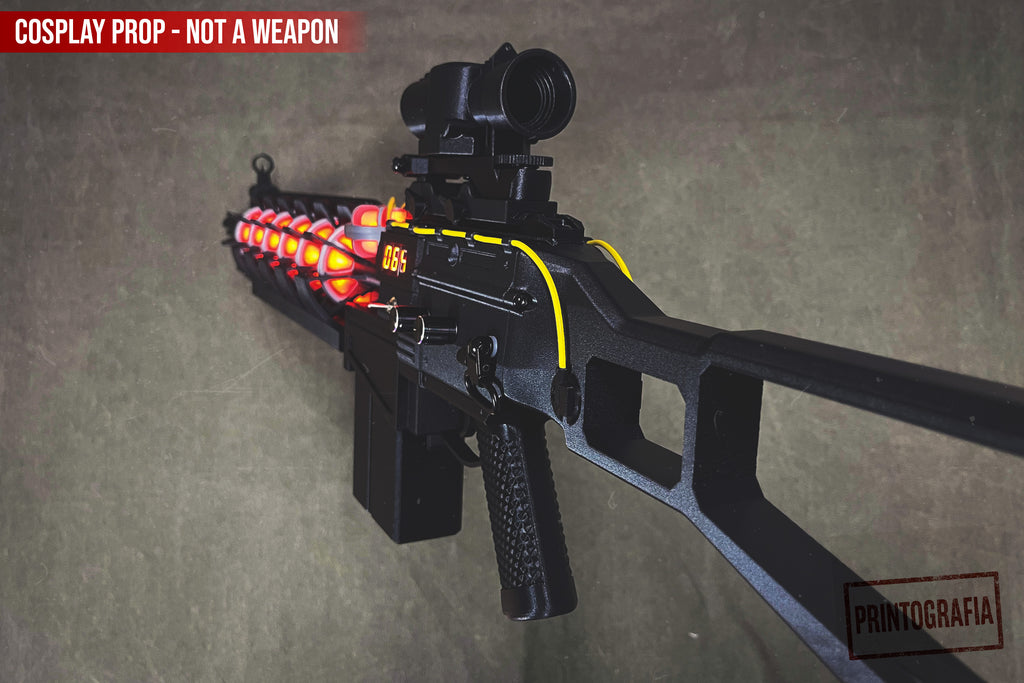 Gauss Rifle Cosplay Prop – STALKER inspired Fully Functional LED Version - Cosplay, Gamers, Changeable Colors, USB, Chernobyl, Ukraine