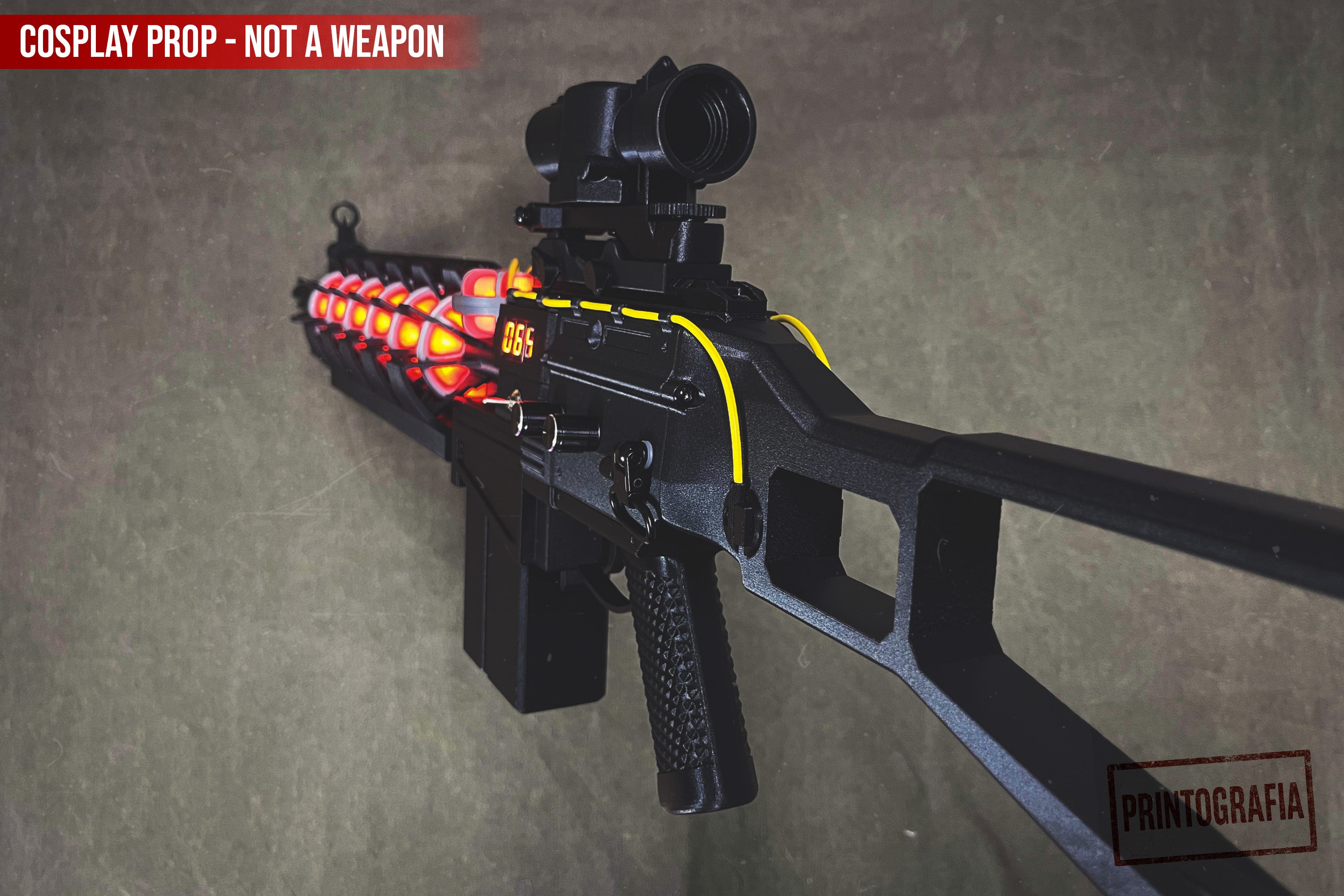 Gauss Rifle Cosplay Prop – STALKER inspired Fully Functional LED Version - Cosplay, Gamers, Changeable Colors, USB, Chernobyl, Ukraine