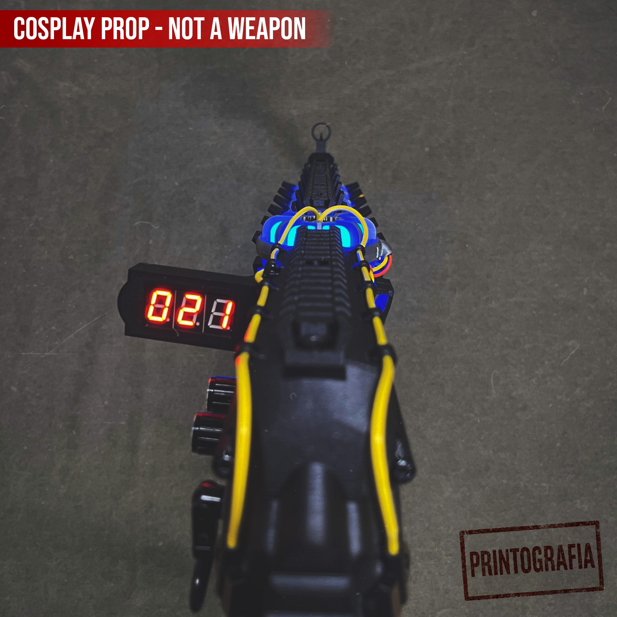 Gauss Rifle Cosplay Prop – STALKER inspired Fully Functional LED Version - Cosplay, Gamers, Changeable Colors, USB, Chernobyl, Ukraine