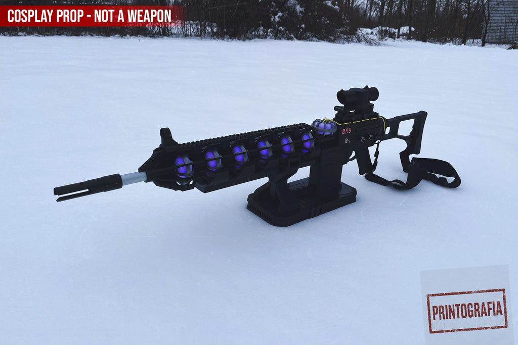 Gauss Rifle Cosplay Prop – STALKER inspired Fully Functional LED Version - Cosplay, Gamers, Changeable Colors, USB, Chernobyl, Ukraine